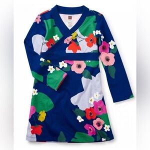 TEA collection little girl’s Scotland Garden floral print dress
